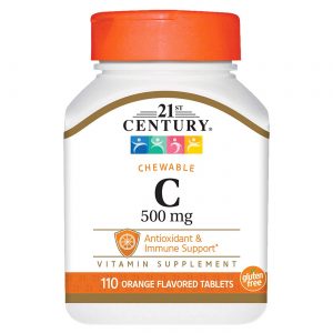 Comprar 21st Century Vitamina C para mastigar - 500 mg - Laranja - 110 comprimidos