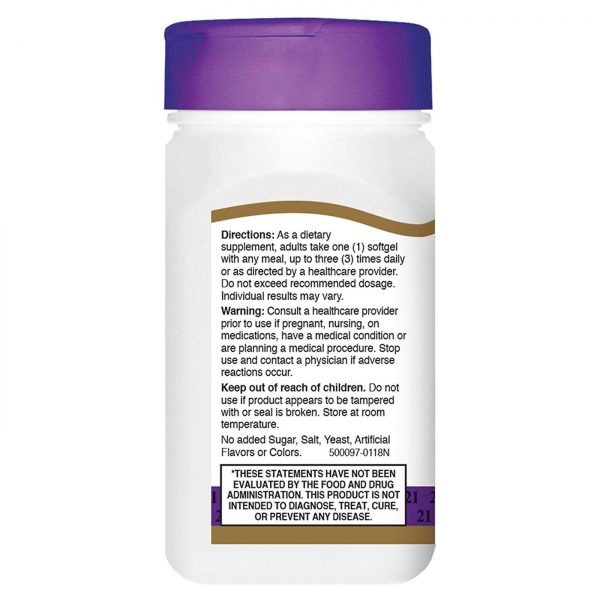 Comprar 21st Century, Óleo de Peixe - 1,000 mg - 60 Cápsulas em Gel - Imagem 4