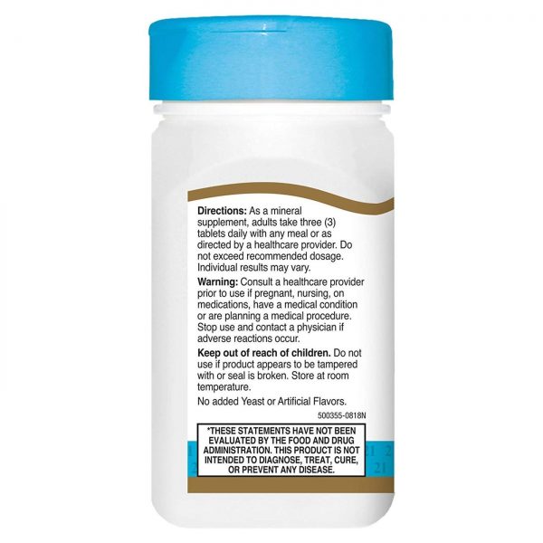 Comprar 21st Century, Cálcio Magnésio Zinco + Vitamina D3 - 90 Tabletes - Imagem 4