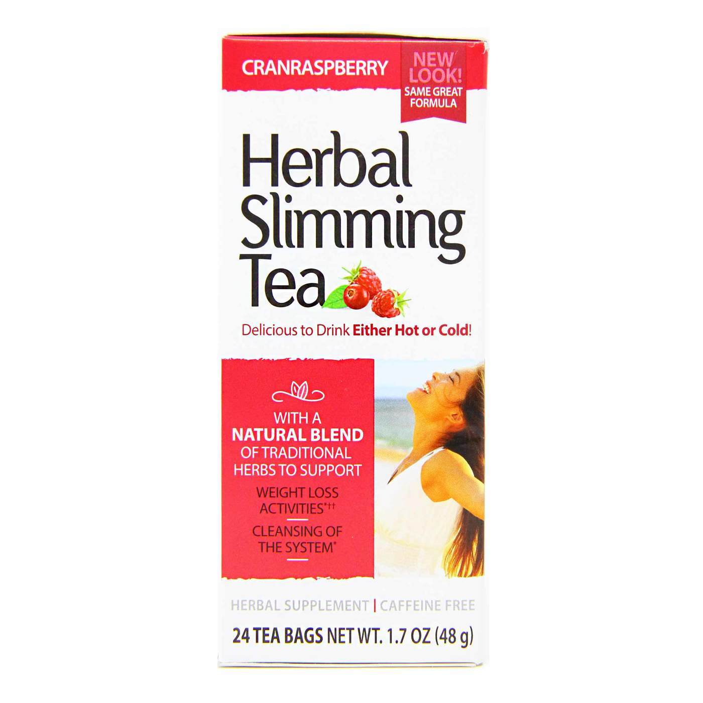 Comprar 21st Century Ervaal Slimming Chá, Cranrospberry - 24 Chá Bags