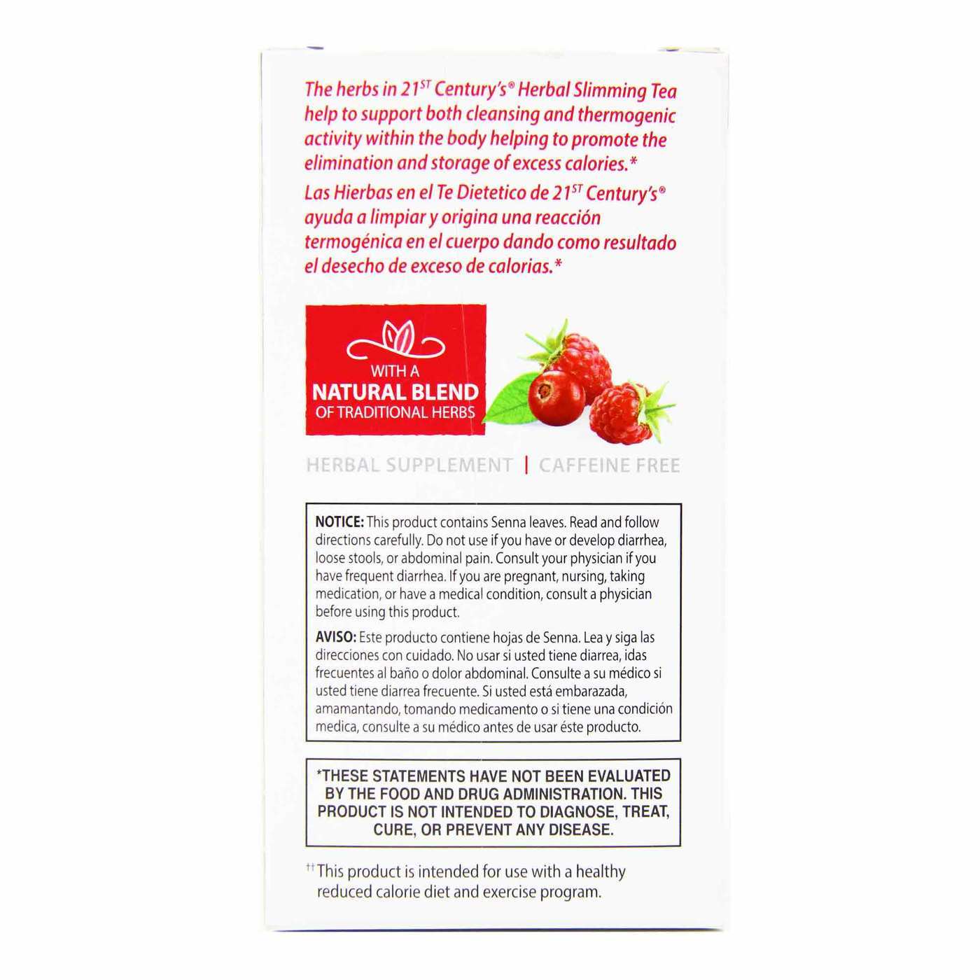Comprar 21st Century Ervaal Slimming Chá, Cranrospberry - 24 Chá Bags - Imagem 2