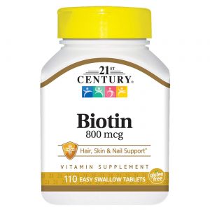 Comprar 21st Century Biotina - 800 mcg - 110 comprimidos