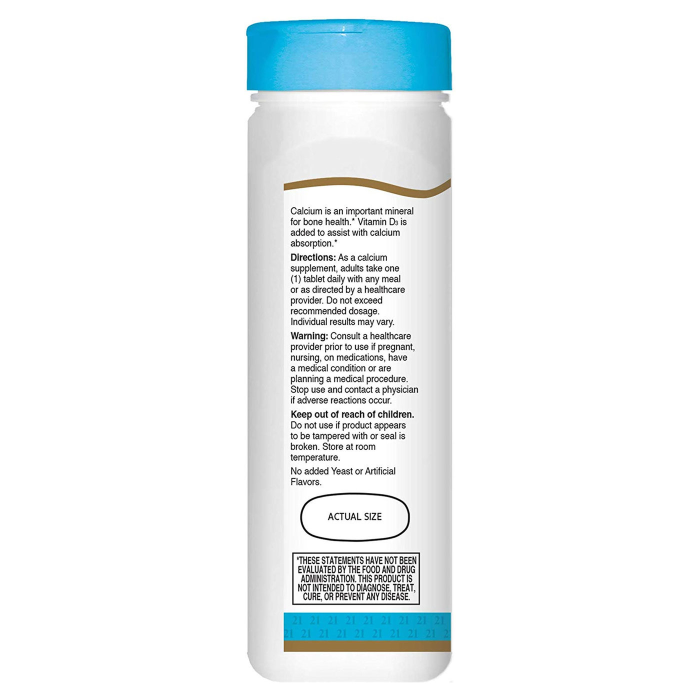 Comprar 21st Century Calcium Plus D3 - 1000 mg - 90 comprimidos - Imagem 3