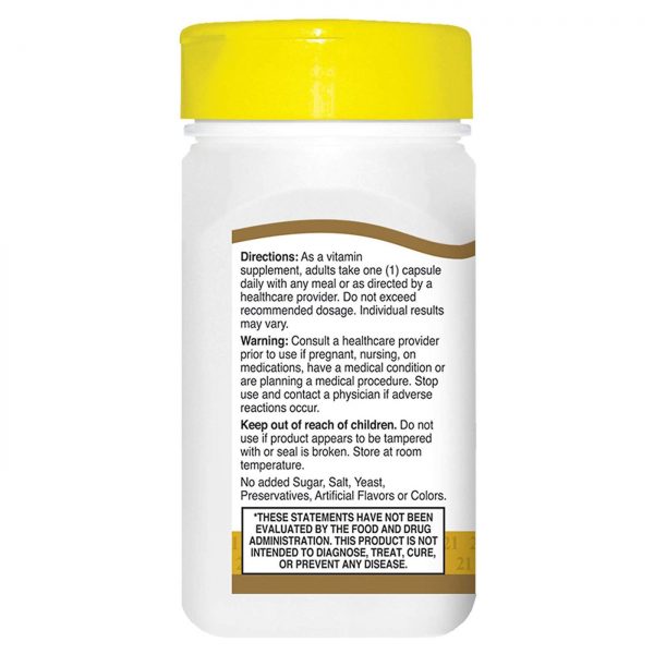 Comprar 21st Century Niacina - Hexanicotinato de inositol - 500 mg - 110 Cápsulas - Imagem 4