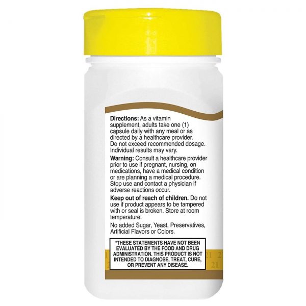 Comprar 21st Century, Biotina 5000 mcg - 110 Cápsulas - Imagem 4