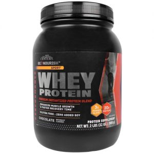 Comprar 21st Century Re-Nourish Sport Whey Proteína, Chocolate - 2 lbs