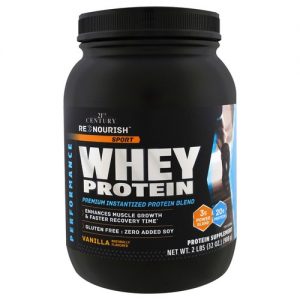 Comprar 21st Century Re-Nourish Sport Whey Proteína, Baunilha - 2 lbs