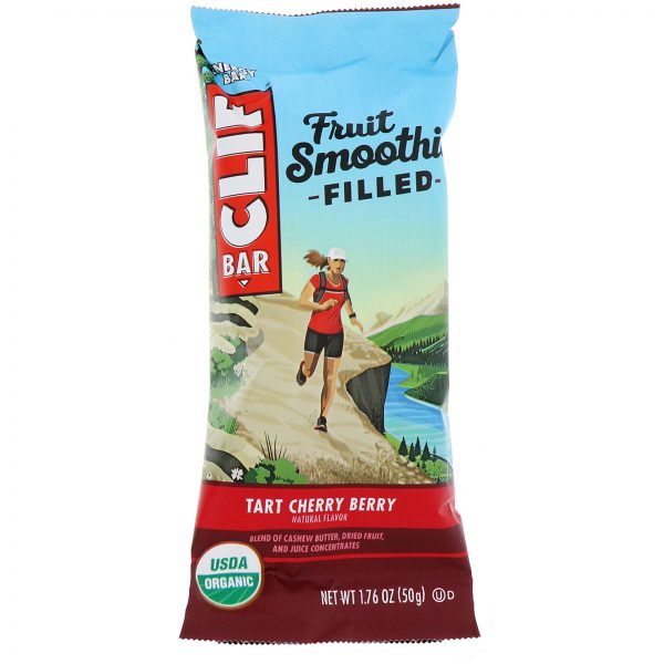 Comprar Clif Bar, Organic, Energy Bar, Fruit Smoothie Filled, Tart Cherry Berry, 12 Bars, 1.76 oz (50 g) Each - Imagem 4
