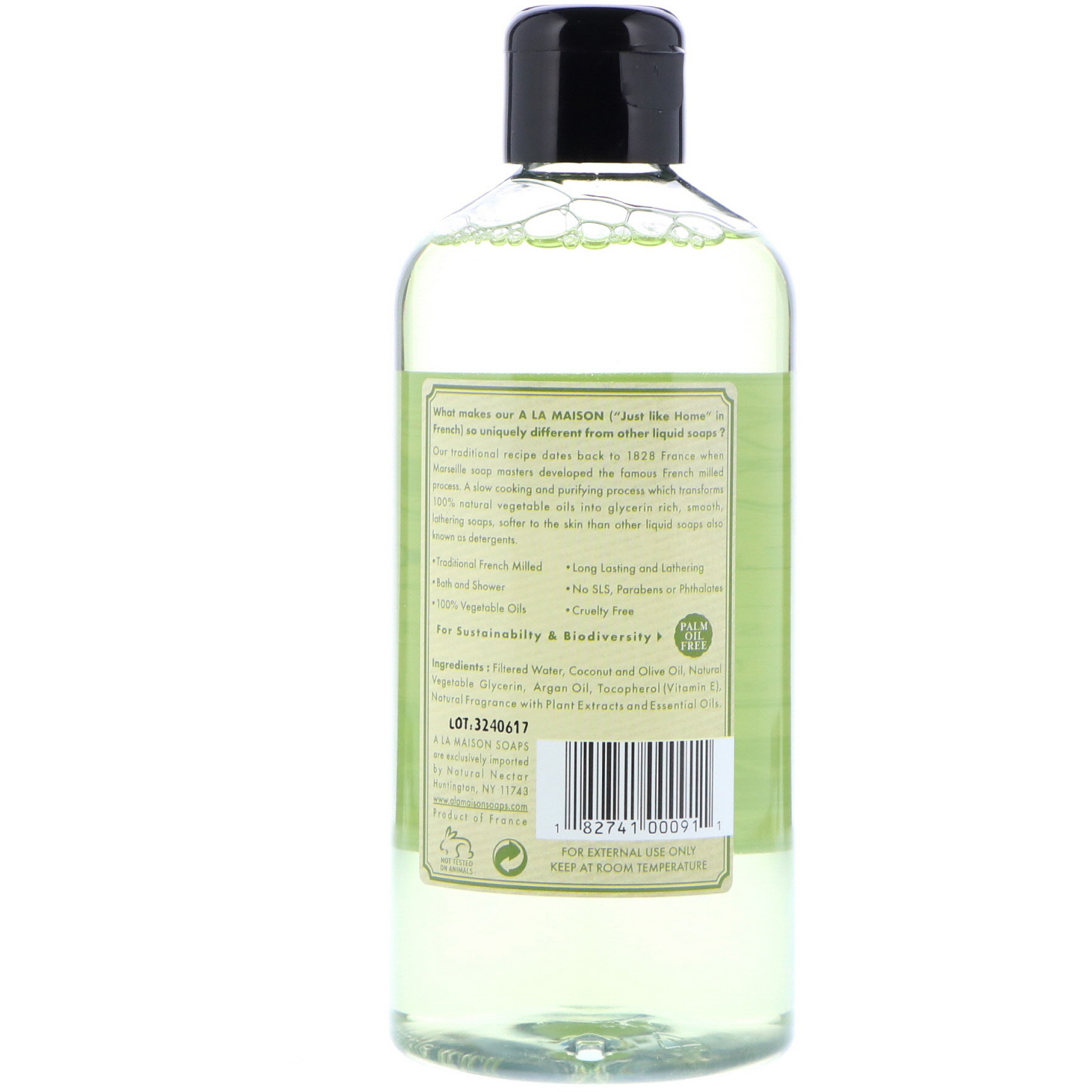Comprar A La Maison de Provence, Sabonete para Banheira e Chuveiro, Hortelã com Alecrim, 16,9 oz (500 ml) - Imagem 2