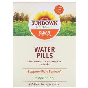 Comprar Sundown Naturals, Pílulas de Água, 60 Comprimidos