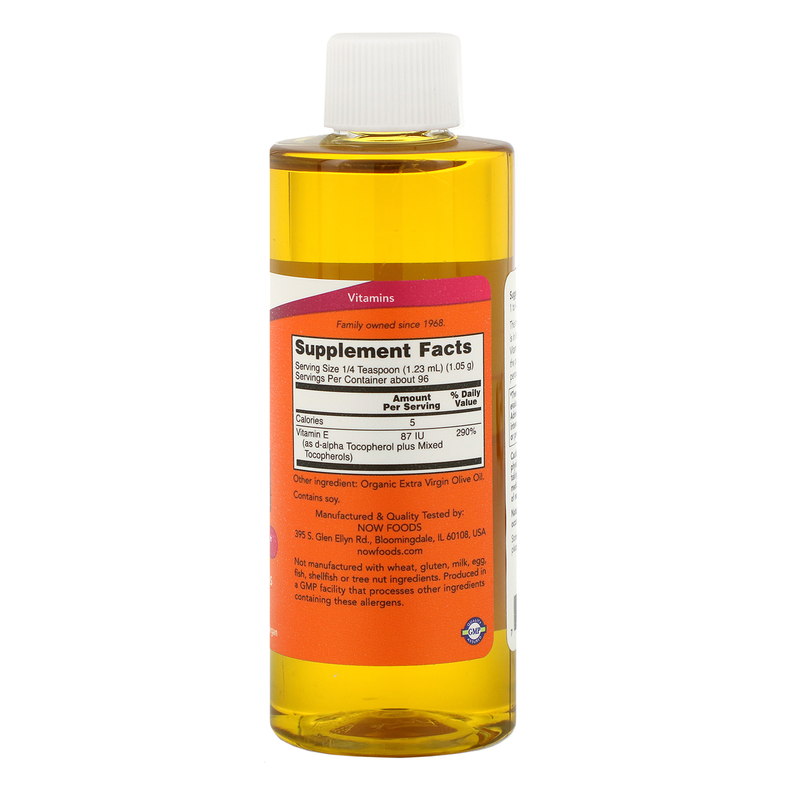 Comprar Now Foods, Óleo natural de vitamina E, 4 fl oz (118 ml) - Imagem 2