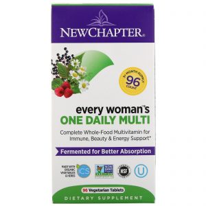 Comprar New Chapter, Multivitamínico Diário Para Todas as Mulheres, 96 Comprimidos Vegetarianos
