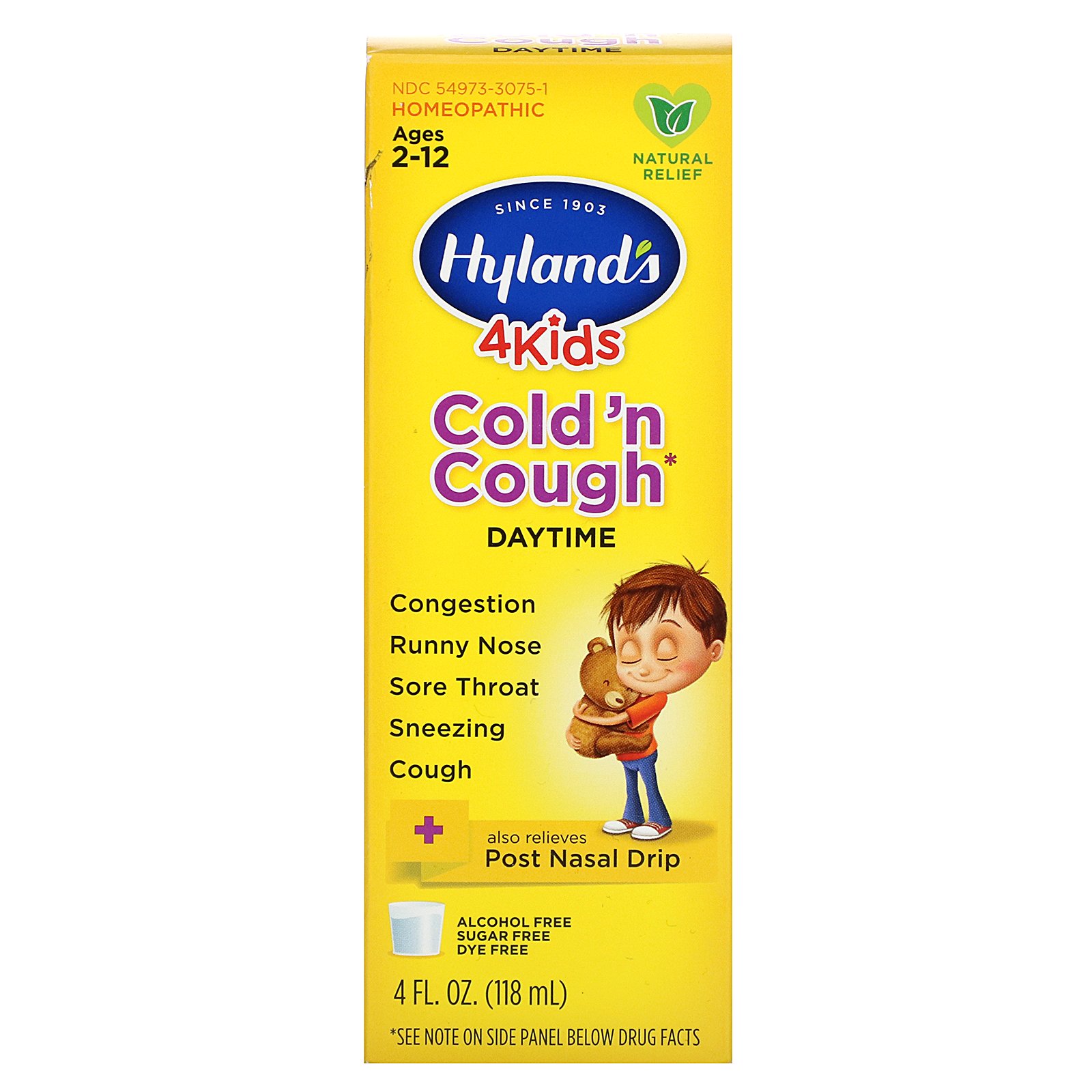 Comprar Hyland's, 4 Kids Cold 'n Cough, Entre 2 a 12 Anos, 118 ml (4 fl oz)