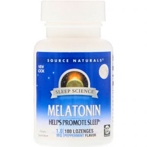 Comprar Source Naturals, Melatonin, Peppermint, 1 mg, 100 Lozenges