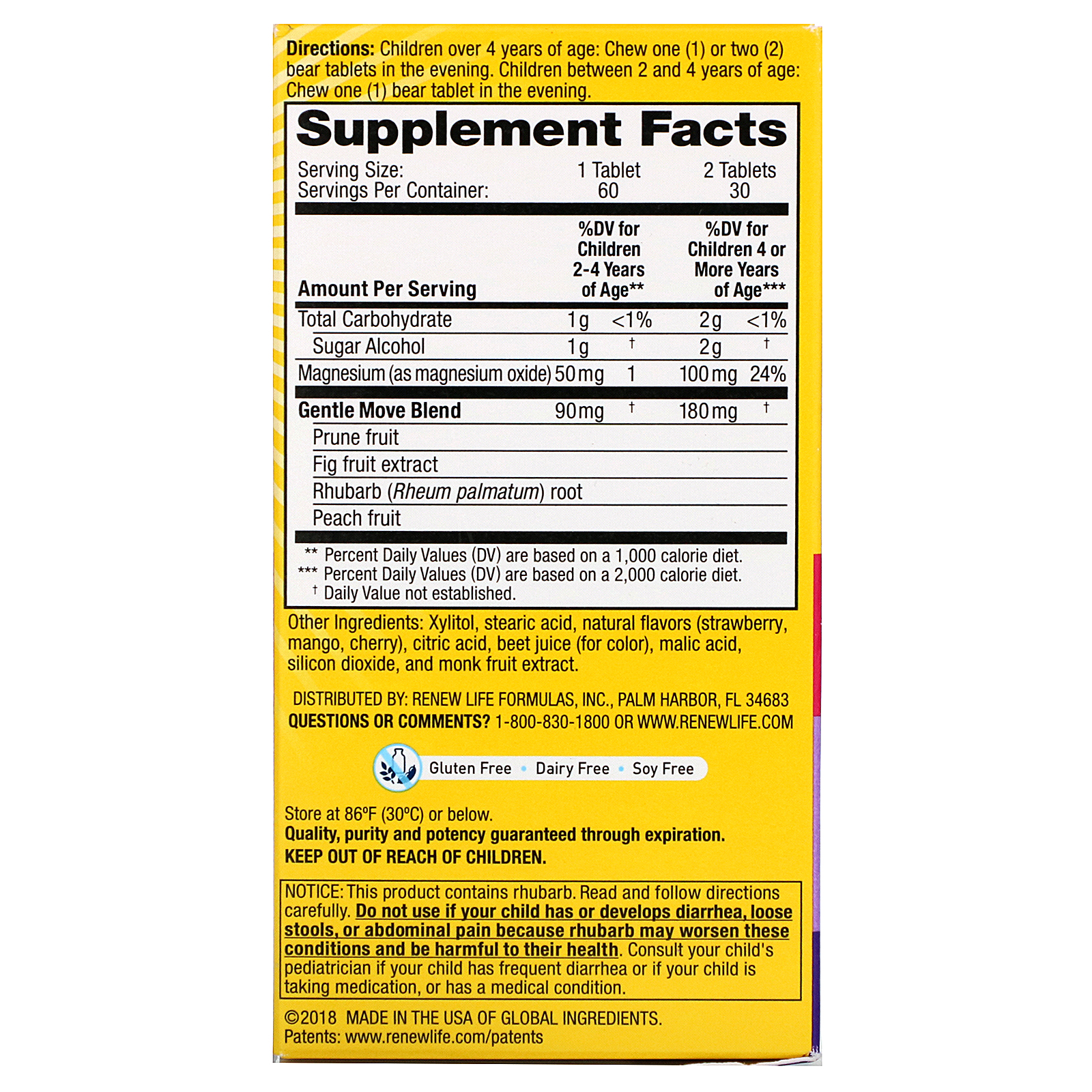 Comprar Renew Life, Kids Gentle Constipation Relief, Strawberry Blast Flavor, 60 Chewable Tablets - Imagem 2
