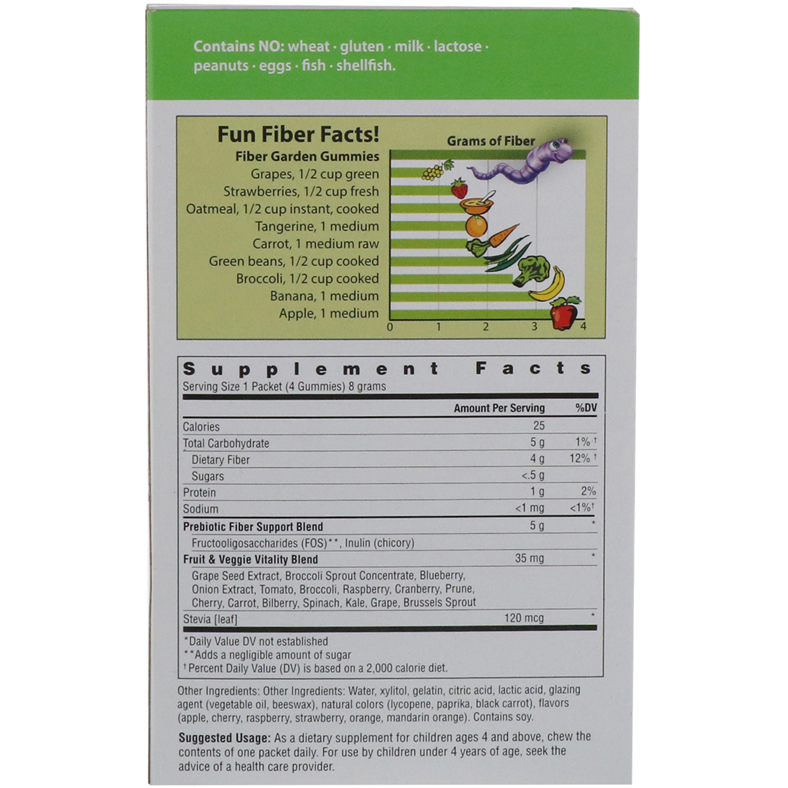 Comprar Rainbow Light, Jujubas Jardim e Fibras, Frutas Silvestres Azedas, Sabores Maçã e Tangerina, 30 Pacotes, 4 Jujubas (8 g) Cada - Imagem 2