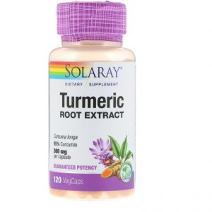 Comprar Solaray, Extrato de Cúrcuma, 300mg, 120 cápsulas vegetais