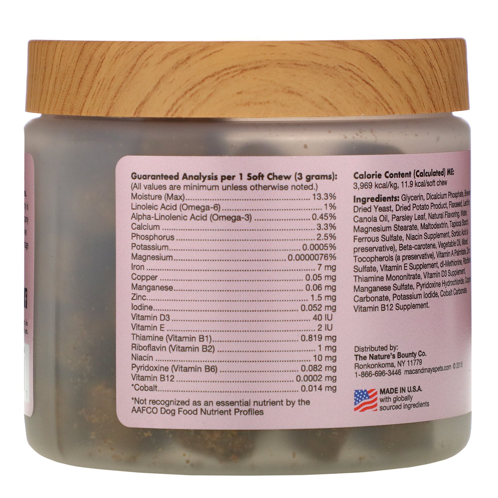 Comprar Nature's Bounty, Mac + Maya, Multivitamínico Diário com Suporte Respiratório, Para Cachorros, 70 Petiscos Macios - Imagem 2