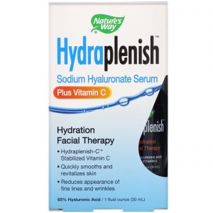 Comprar Nature's Way, Hydraplenish, Sérum de Hialuronato de Sódio e Vitamina C, 30 ml (1 fl oz)