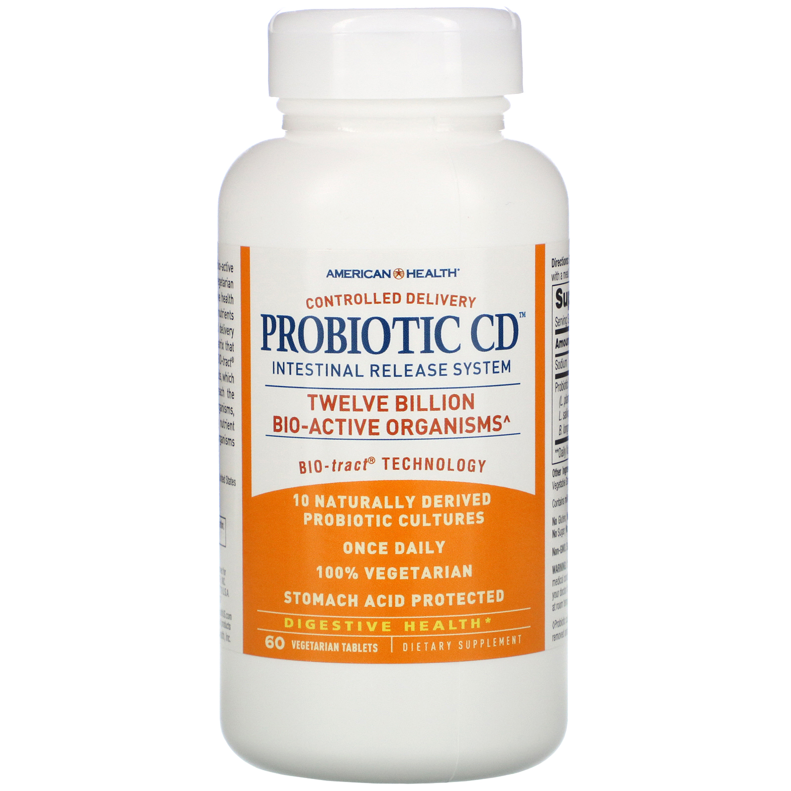Comprar American Health, Probiotic CD, Intestinal Release System, 60 Vegetarian Tablets - Imagem 3