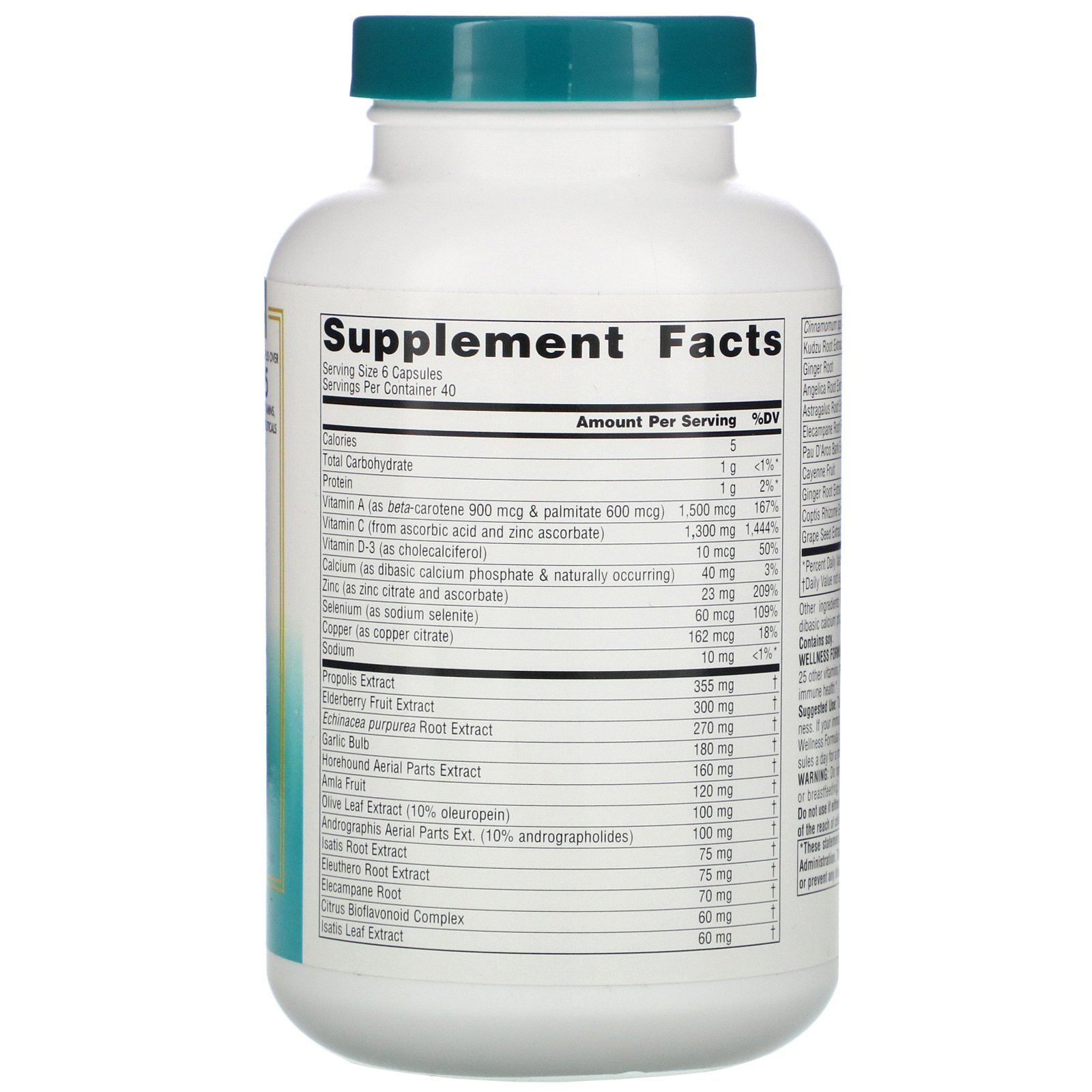 Comprar Source Naturals, Wellness Formula, Daily Immune Support, 240 Capsules - Imagem 2