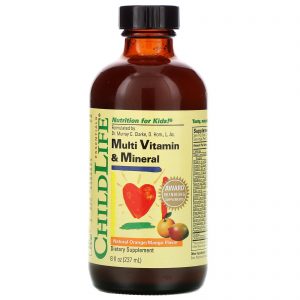 Comprar ChildLife, Essentials, Multivitamínico e Minerais, Sabor Natural de Laranja/Manga, 237 ml (8 oz)