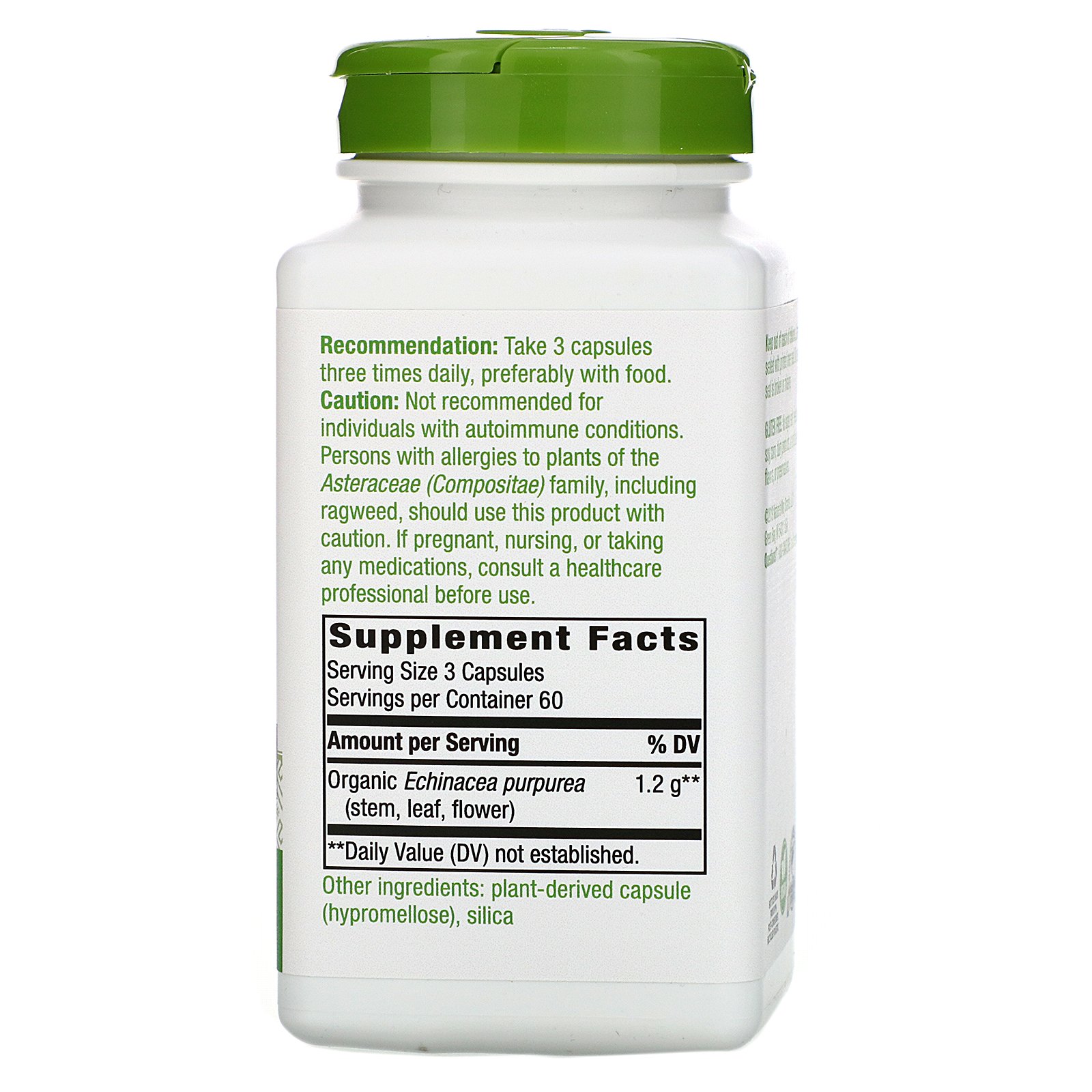 Comprar Nature's Way, Echinacea Purpurea Herb, 1,200 mg, 180 Vegan Capsules - Imagem 2