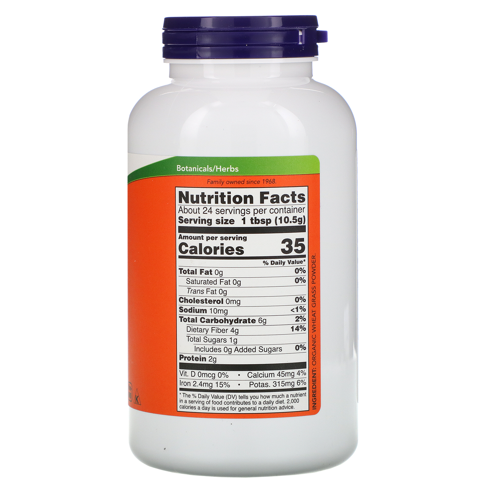 Comprar Now Foods, Grama de Trigo Comprovadamente Orgânica, 9 oz (255 g) - Imagem 2