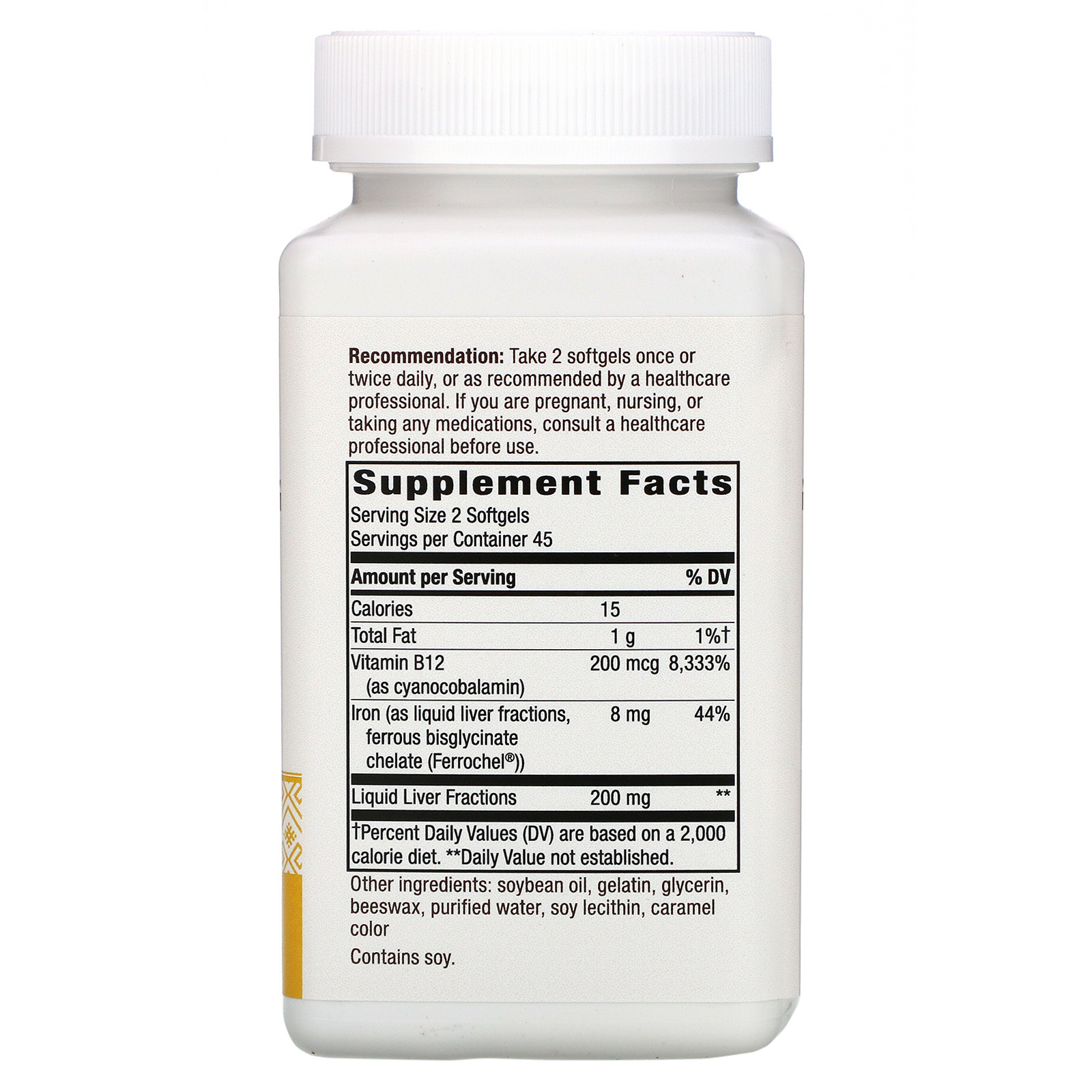 Comprar Nature's Way, Energizing Iron, 90 Softgels - Imagem 2