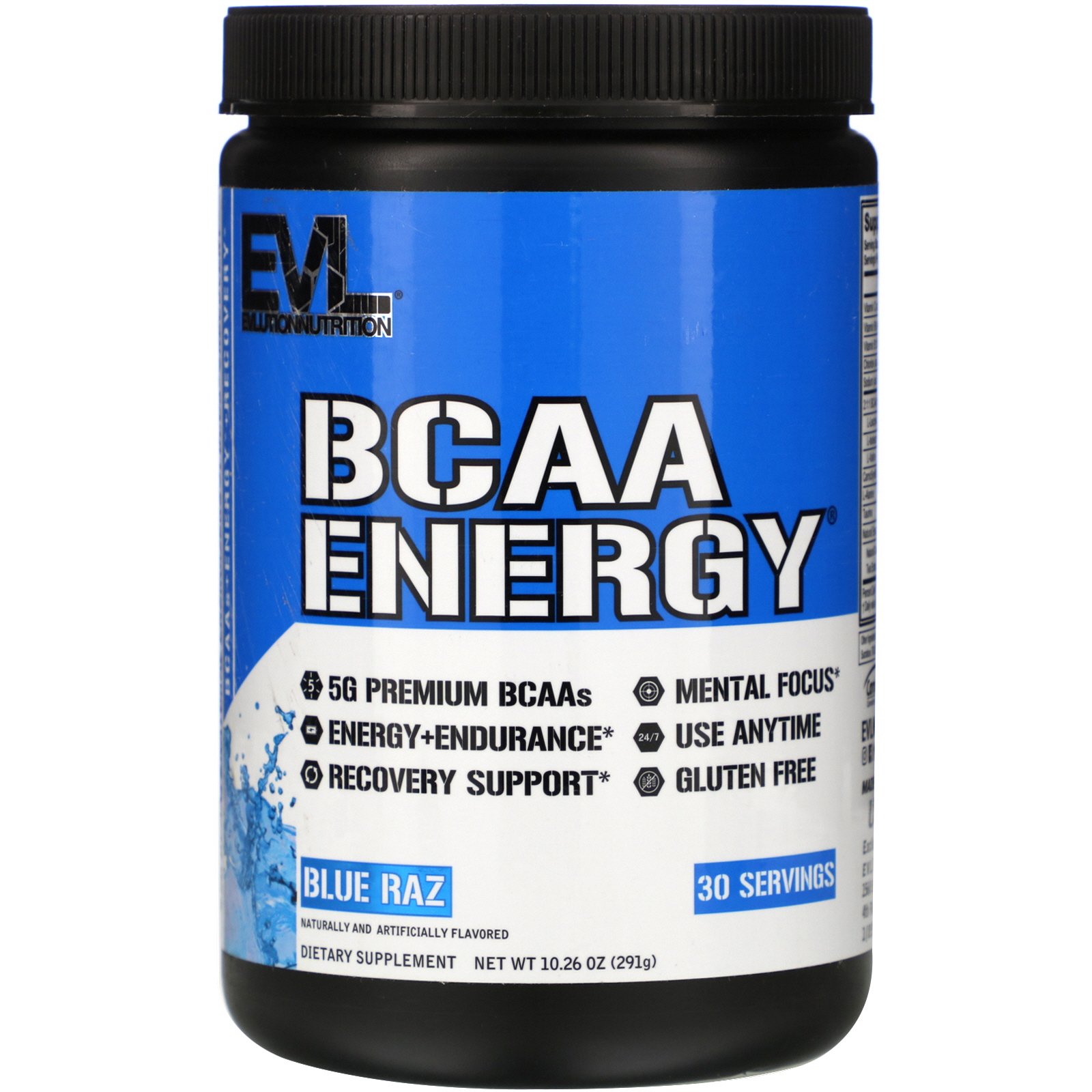 Comprar EVLution Nutrition, BCAA Energy, Blue Raz, 10.26 oz (291 g)