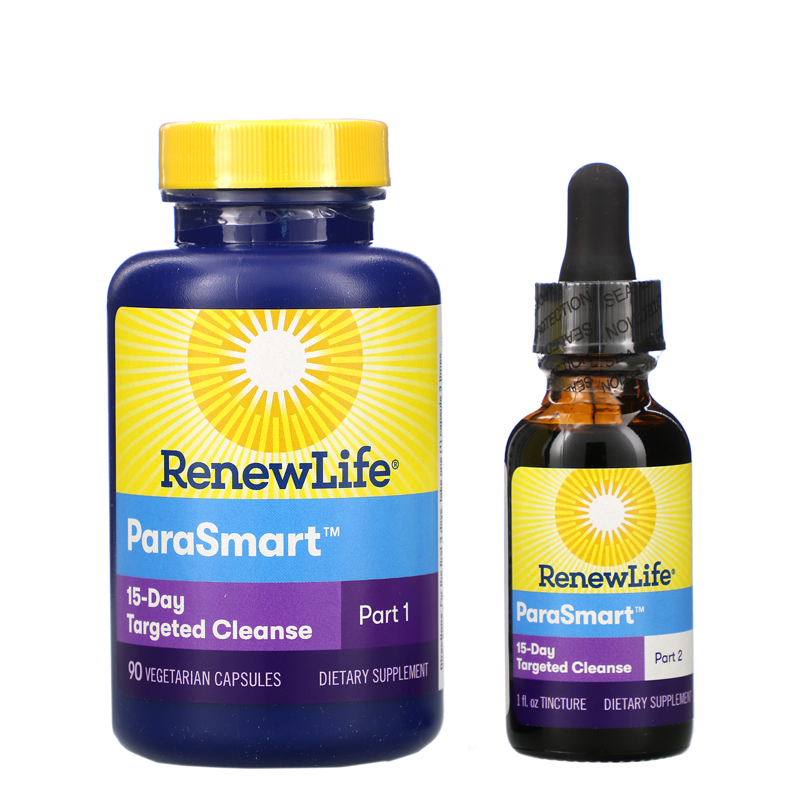 Comprar Renew Life, Direcionado, ParaSmart, Limpeza Microbiana, Programa de 2 Partes para 15 Dias - Imagem 3