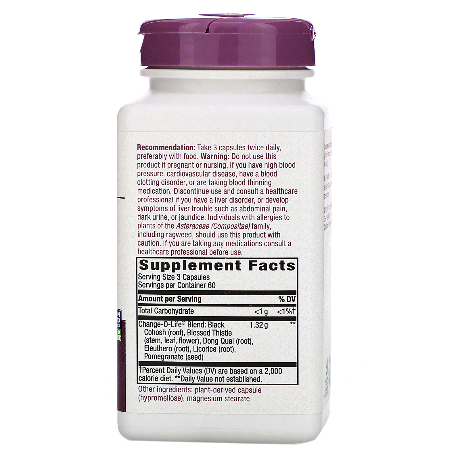 Comprar Nature's Way, Change-O-Life, Women's Health, 180 Vegan Capsules - Imagem 2