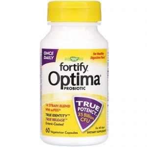 Comprar Nature's Way, Fortify Optima Probiotic, For All Ages, 35 Billion CFU, 60 Vegetarian Capsules