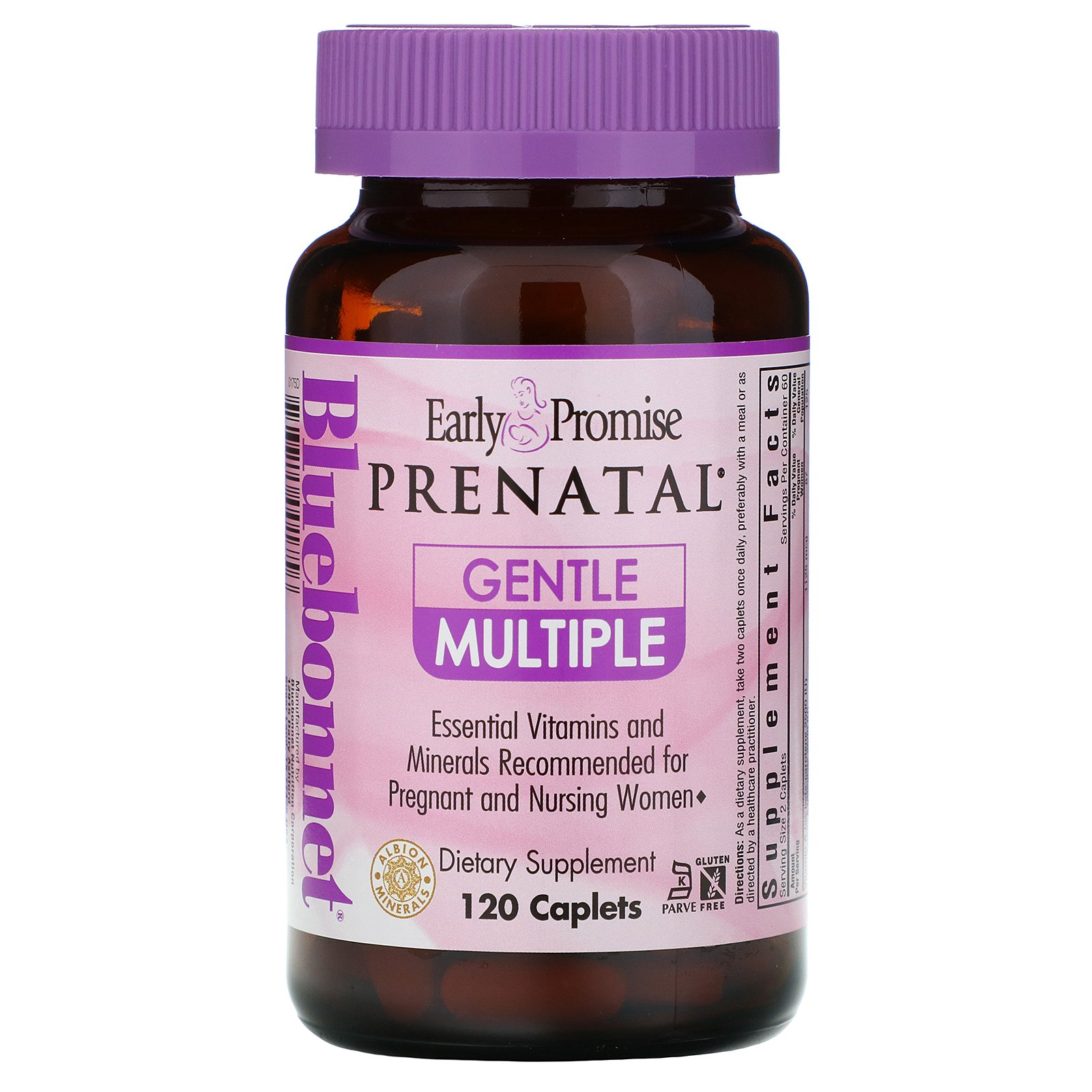 Comprar Bluebonnet Nutrition, Early Promise, Prenatal, Gentle Multiple, 120 Cápsulas