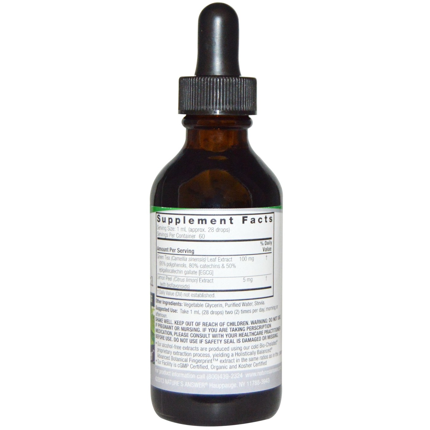 Comprar Nature's Answer Folha de Chá Verde AF Sem álcool 2 fl oz - Imagem 2