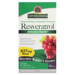 Comprar Nature's Answer, Resveratrol 250 mg - 60 Cápsulas Vegetarianas