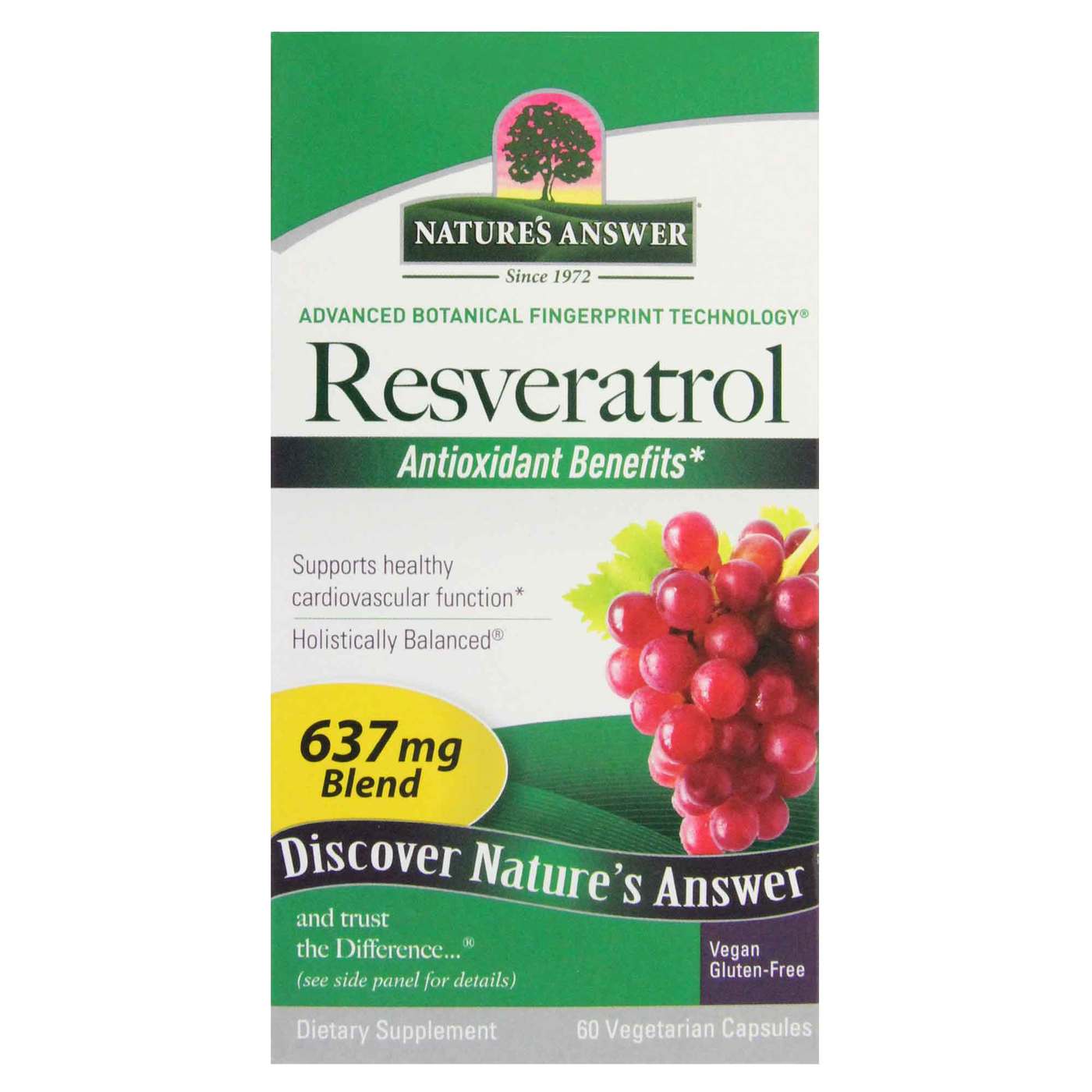 Comprar Nature's Answer, Resveratrol 250 mg - 60 Cápsulas Vegetarianas