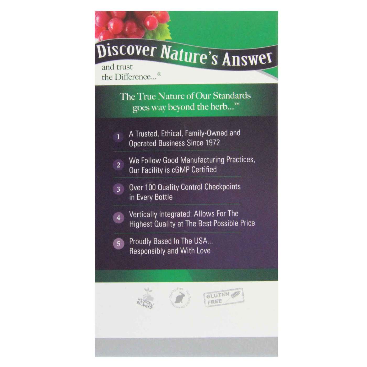 Comprar Nature's Answer, Resveratrol 250 mg - 60 Cápsulas Vegetarianas - Imagem 2