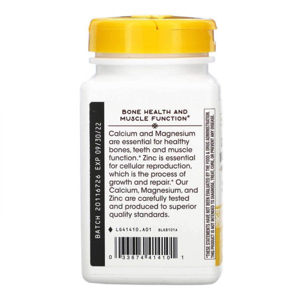 Comprar Nature's Way, Cálcio, Magnésio & Zinco Complexo Mineral - 100 Cápsulas - Imagem 4