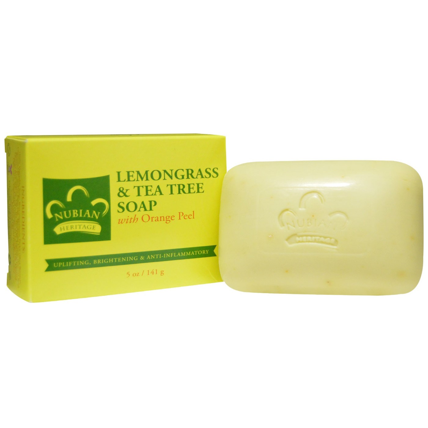 Comprar Nubian Heritage, Sabonete em Barra, Capim-Limão e Melaleuca - 141 g (5 oz)