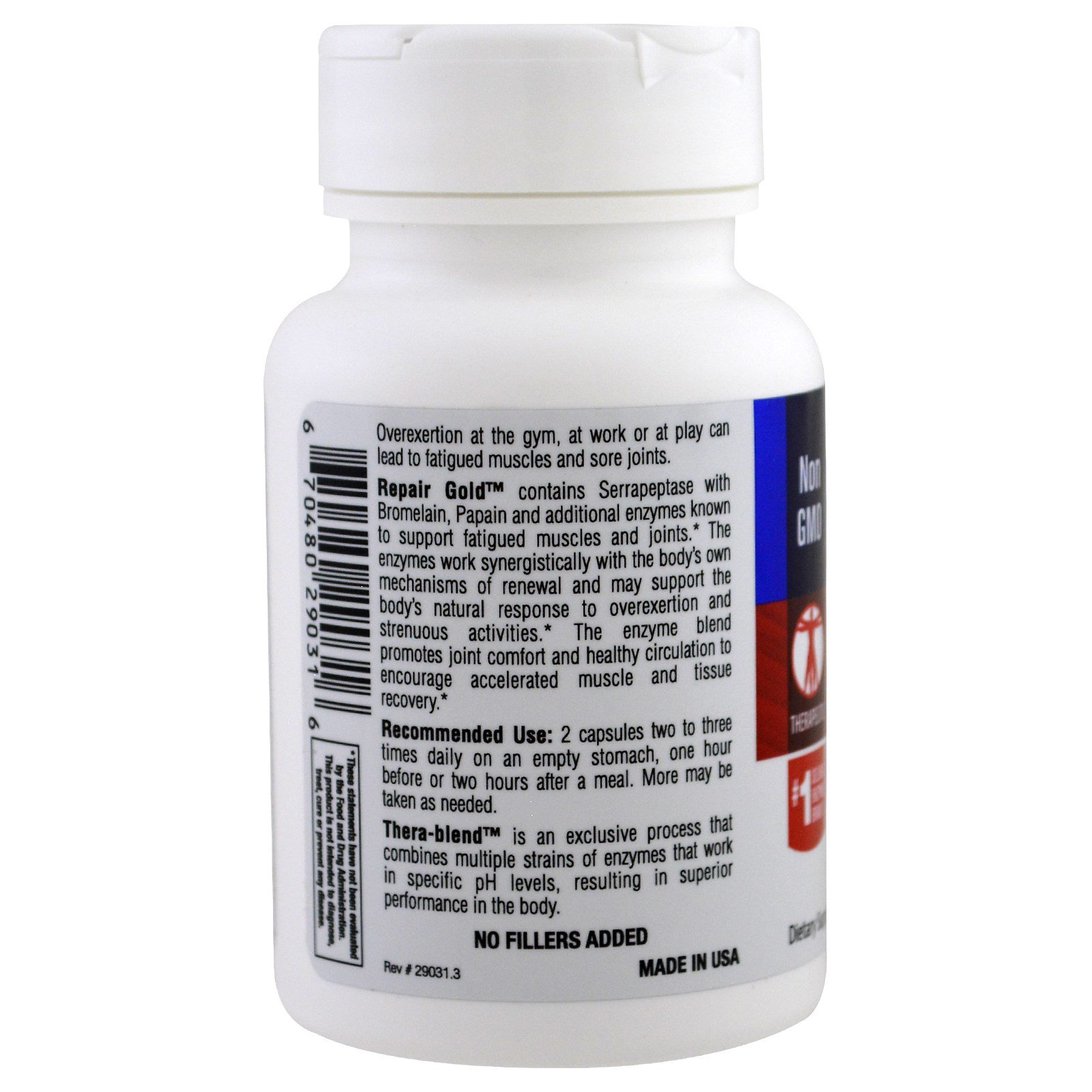 Comprar Enzymedica, Repair Gold, 30 Cápsulas - Imagem 3