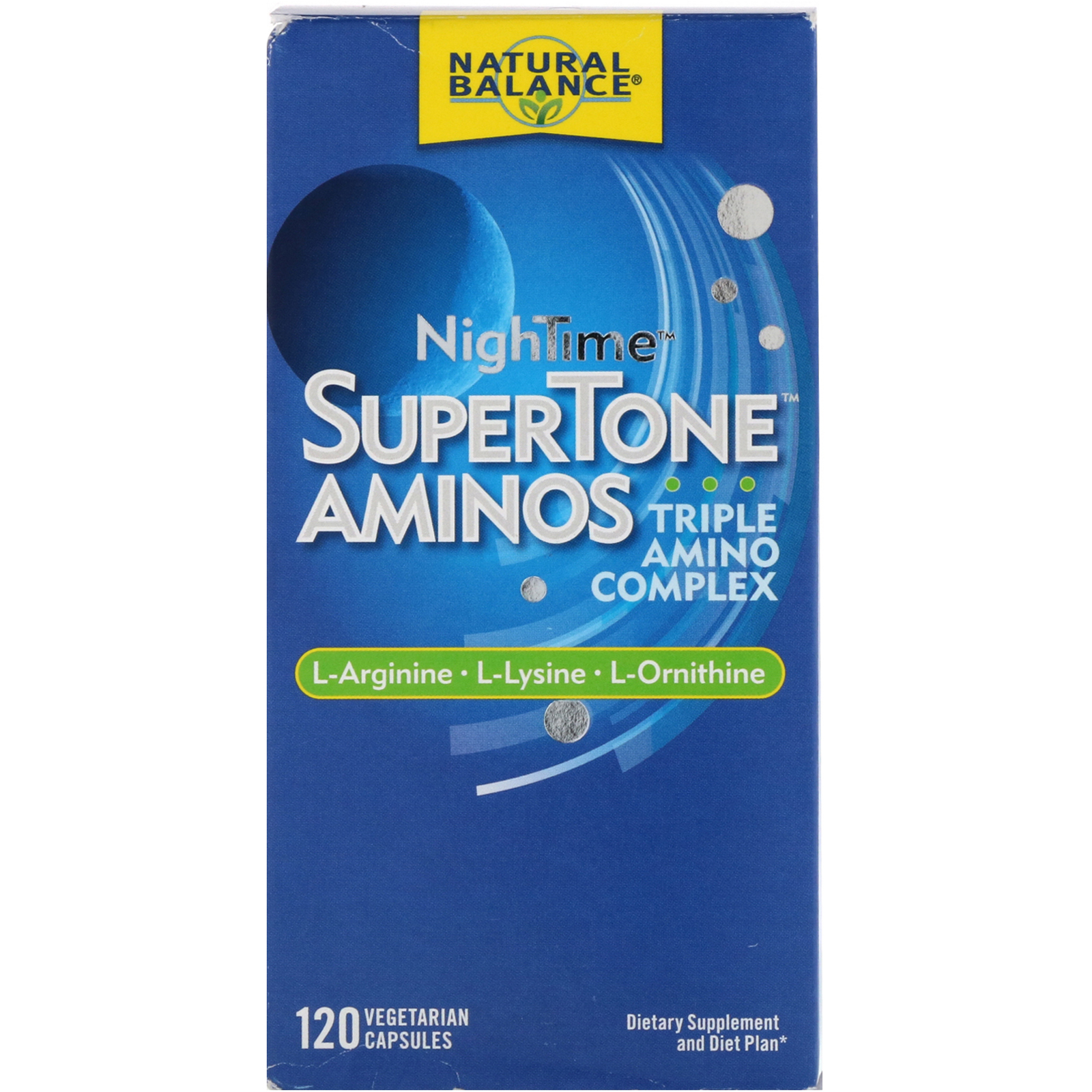 Comprar Natural Balance, Aminoácidos NightTime Supertone, Complexo Triplo de Aminoácidos, 120 Cápsulas Vegetarianas