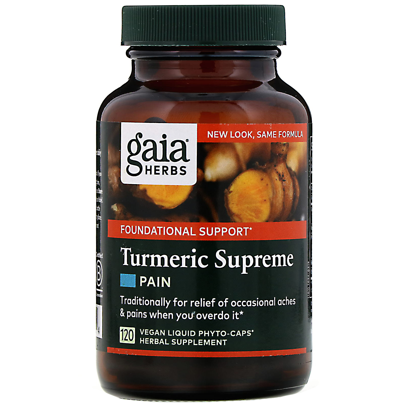 Comprar Gaia Herbs, Turmeric Supreme, Pain, 120 Vegan Liquid Phyto-Caps