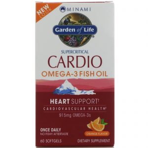 Comprar Minami Nutrition, Óleo de Peixe com Ômega 3 Cardio, Sabor Laranja, 60 Cápsulas Gelatinosas