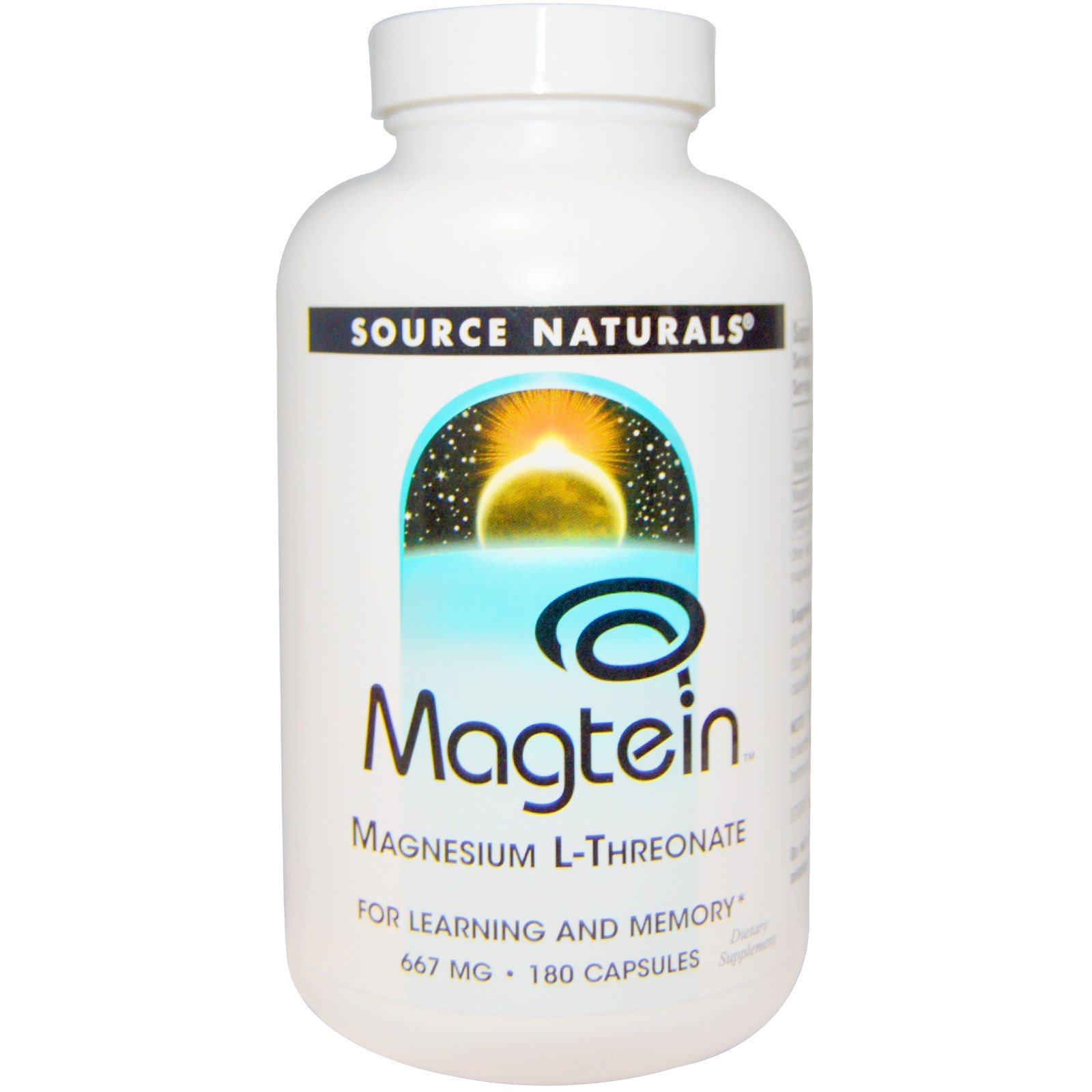 Comprar Source Naturals, Magtein, L-Treonato de Magnésio, 667 mg, 180 Cápsulas