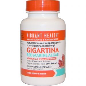 Comprar Vibrant Health, Gigartina, Vermelho algas marinhas, versão 2.0, 120 Cápsulas Vegetais