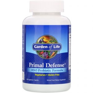 Comprar Garden of Life, Primal Defense, HSO Probiotic Formula, 180 Vegetarian Caplets