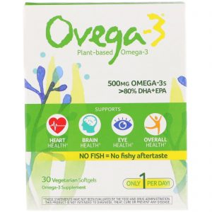 Comprar Ovega-3, Omega-3s DHA + EPA, 500 mg, 30 Vegetarian Softgels