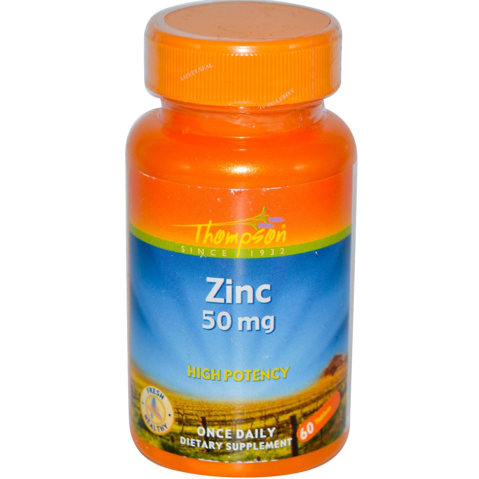 Comprar Thompson, Zinc, 50 mg, 60 Comprimidos