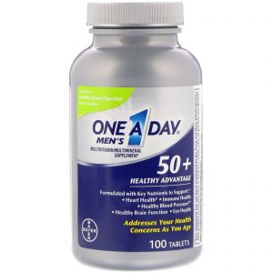 Comprar One-A-Day, Men's 50+, Healthy Advantage, Suplemento Multivitamínico/Multimineral, 100 Comprimidos